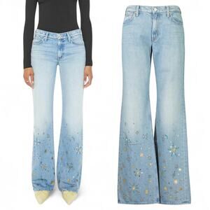 MOTHER Superior The Bookie Heel Bootcut Jeans Righteous Gemstones Size 24